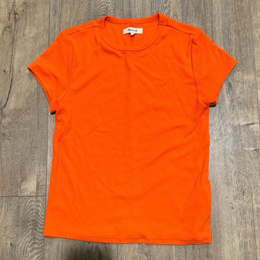 Madewell Ribbed Short Sleeve Tshirt